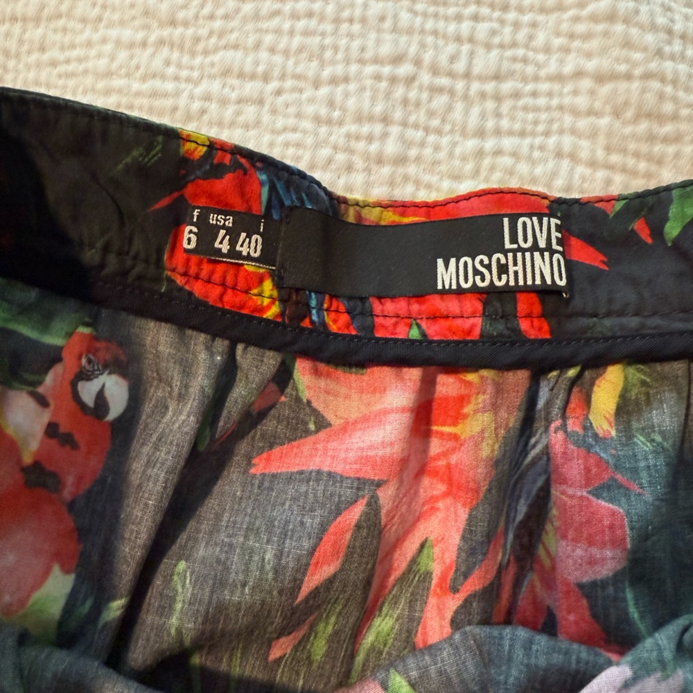 Love Moschino Toucan Tropical A-line Mini Skirt 4 - Picture 3 of 6